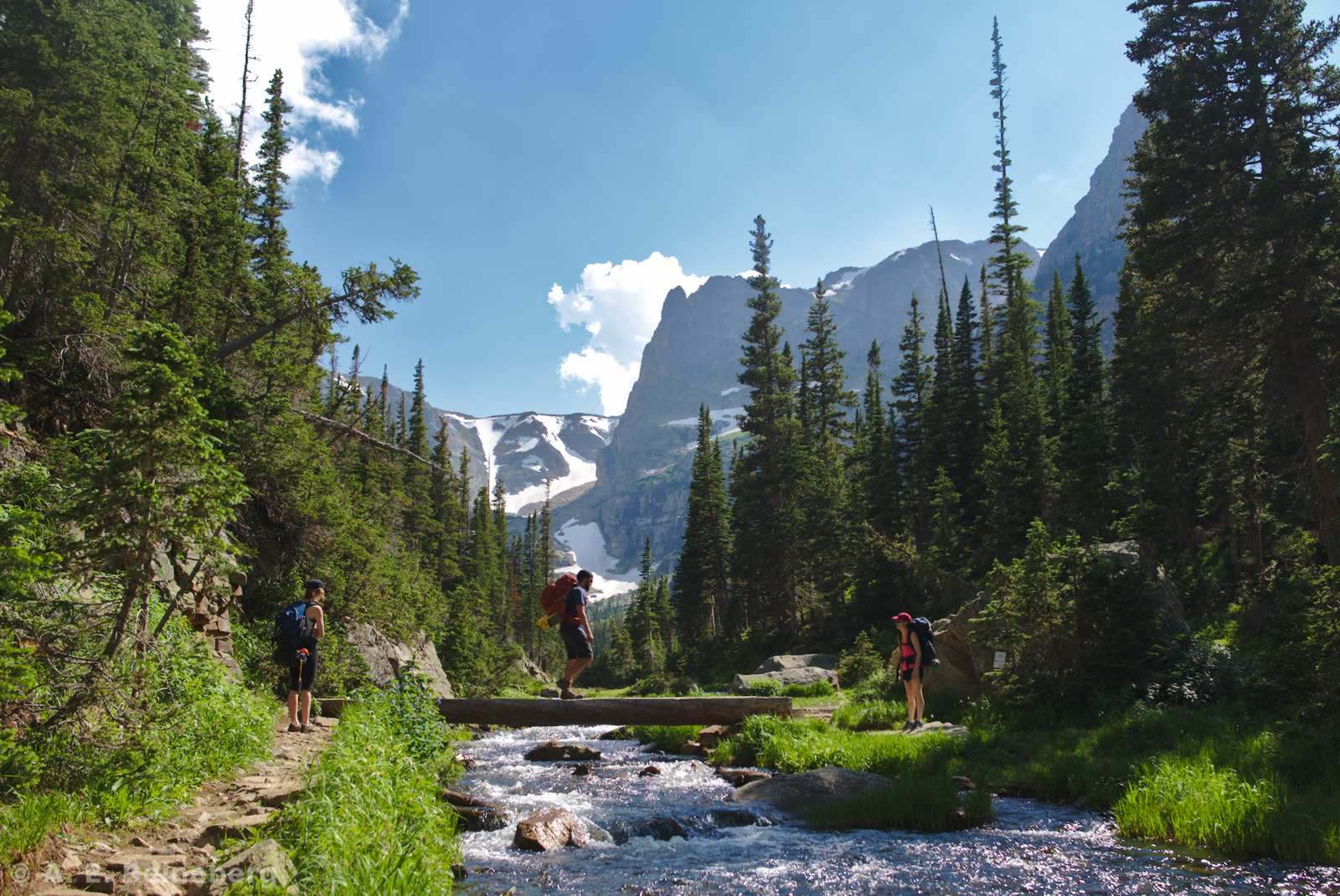 Summer hiking in Rocky Mountain National Park