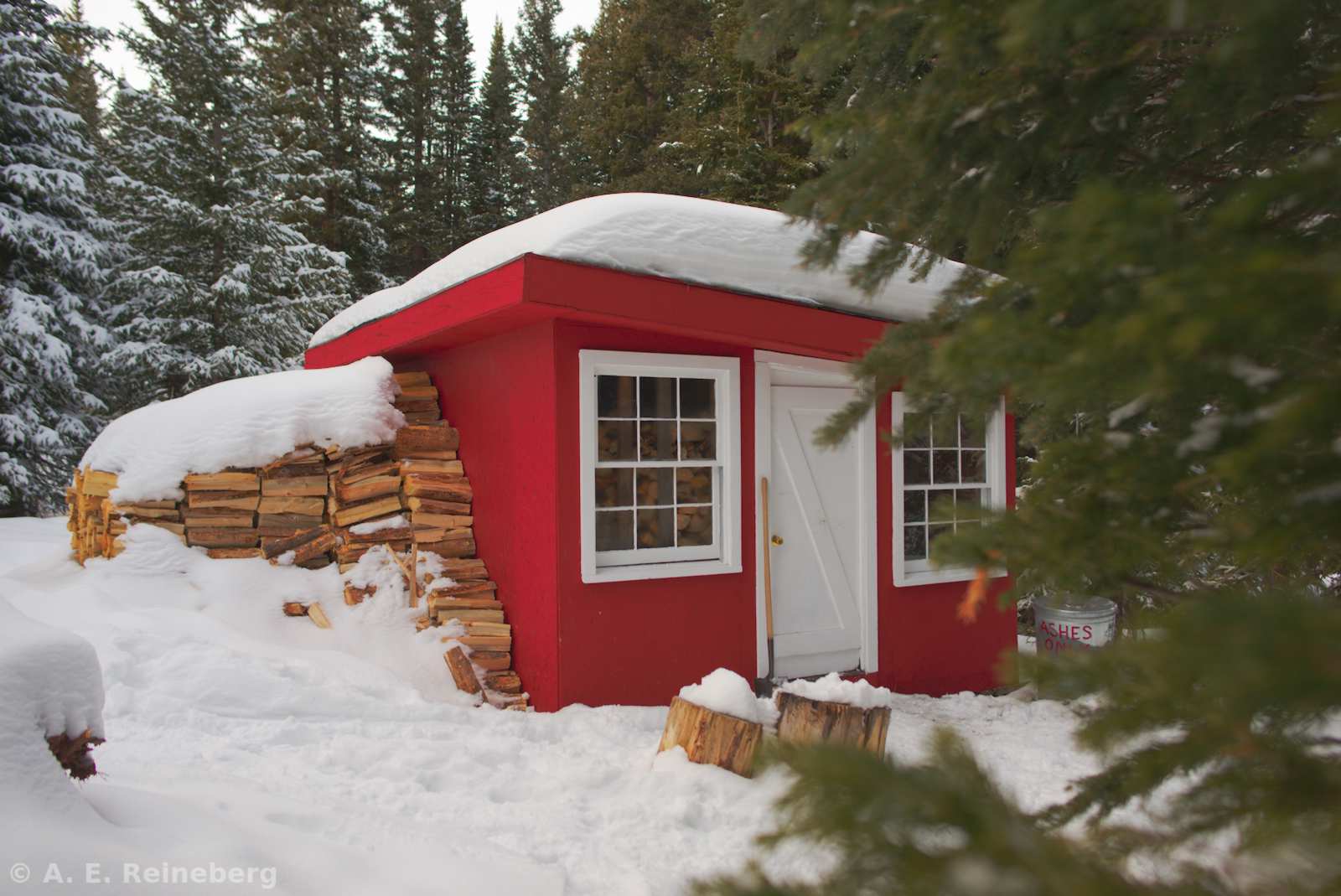 A winter trip to Chuck's Cabin