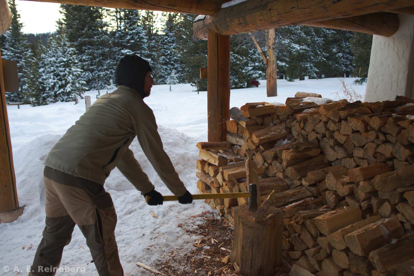 A winter trip to Chuck's Cabin